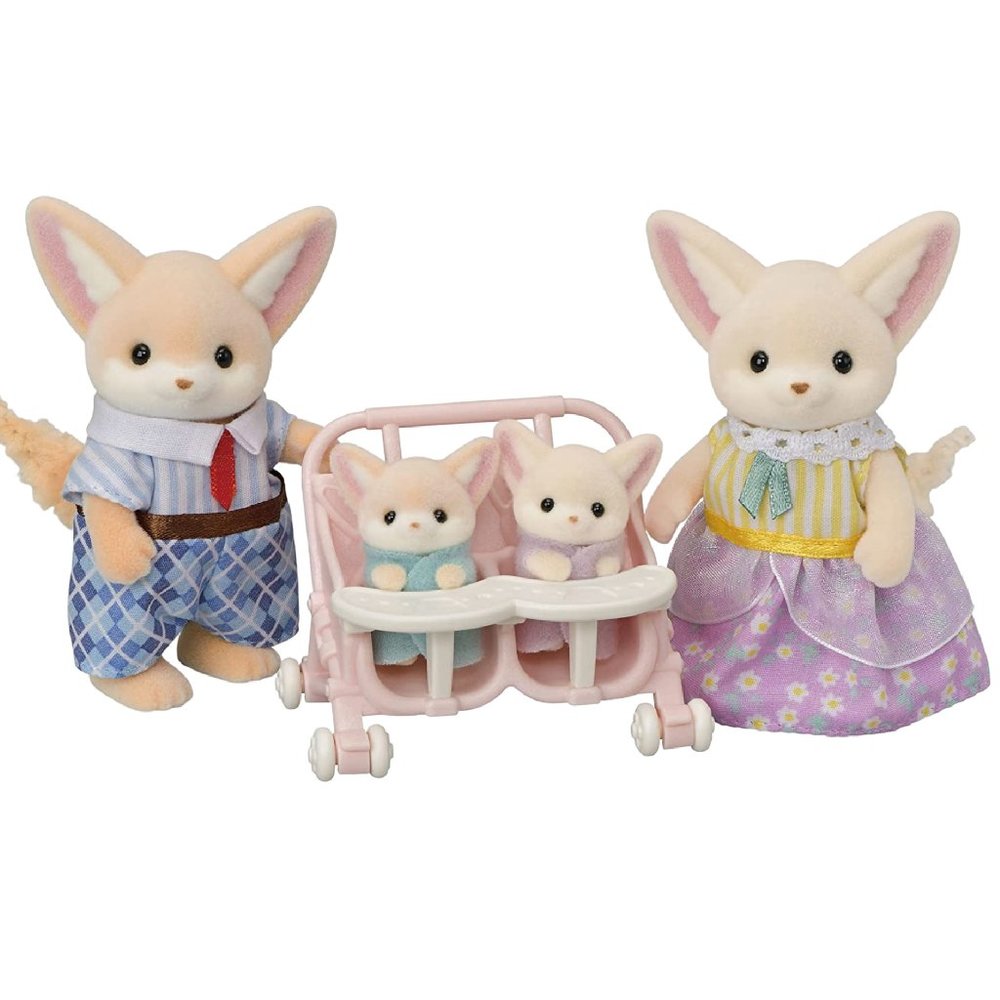 Calico Critters Fennec FOX Family Set of 4 Sylvanian Families From Japan FS-48